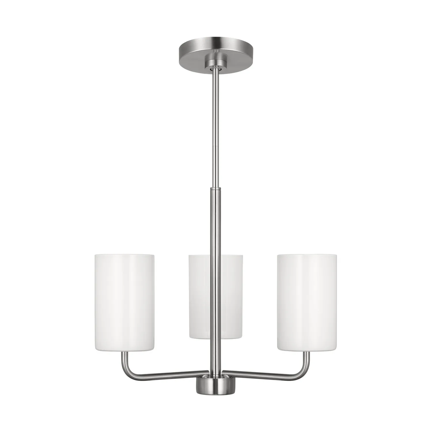 Rhett 3-Light Chandelier in Brushed Steel