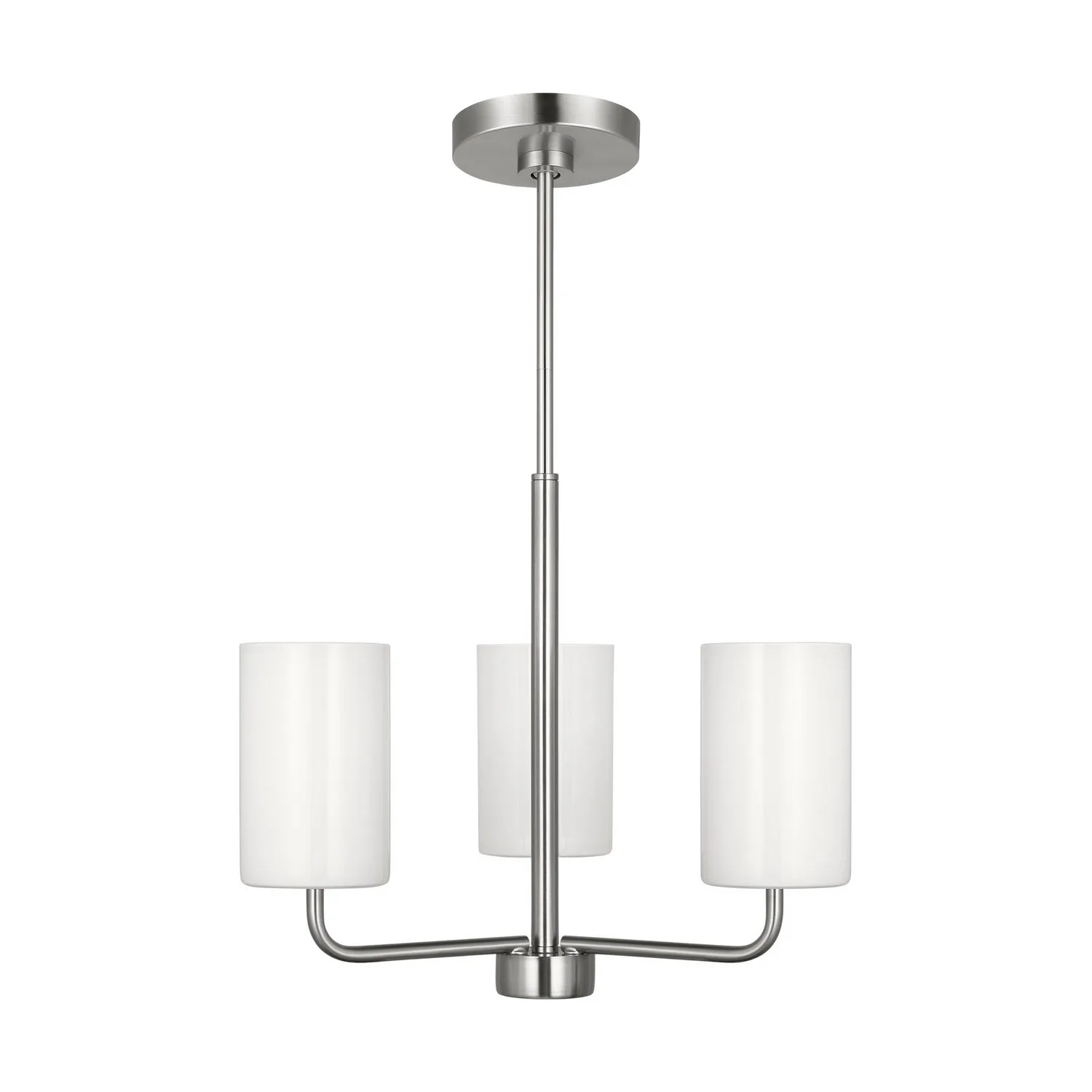 Rhett 3-Light Chandelier in Brushed Steel