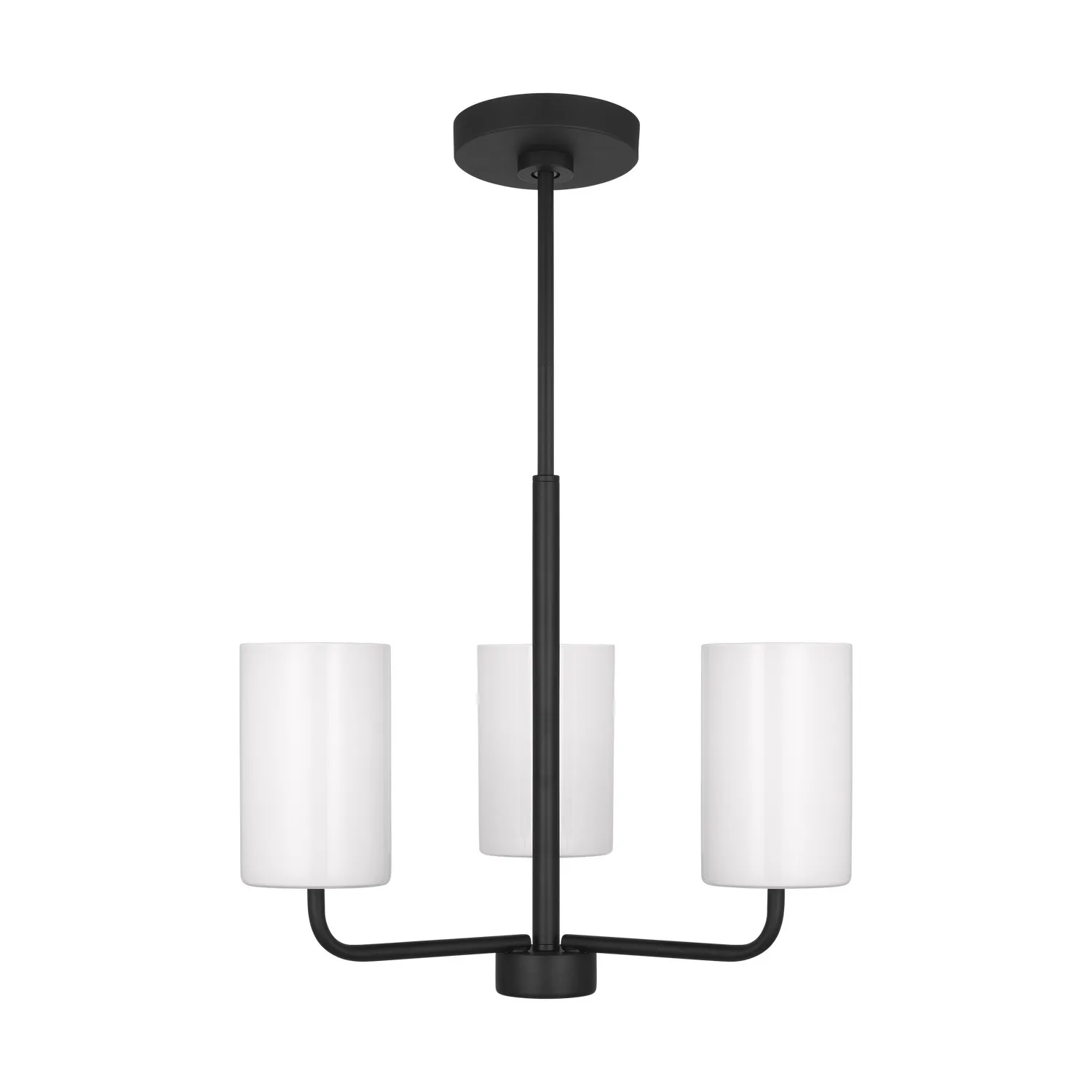 Rhett 3-Light Chandelier in Midnight Black