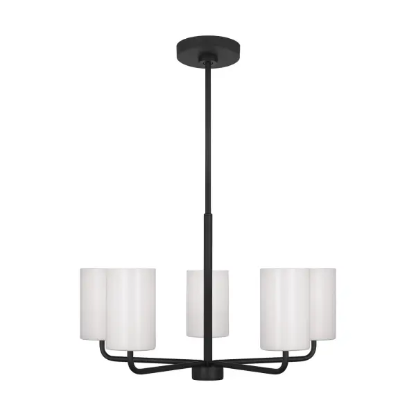 Collection: Rhett Rooms: Dining Room, Entry Room/Hallway, Living Room Finish: Midnight Black Glass: Clear outside / painted white inside Width: 24.00" Height: 14.13" Weight: 6.50 lb Wire: 72" Black Rod: (3) 12",(1) 6" Canopy: D:5.5'' H:0.875'' Round Bulbs Included Number of Bulbs: 5 Maximum Wattage: 9.00 W Bulb Type: A19 Bulb Base: E26 Medium Light Output: 800.00 lm Color Temperature: 3000 K CRI: 90 Voltage: 120.00 V Material: Steel Country of Origin: Vietnam Safety Listing: cETL Safety Rating: Damp Title 24 Spec Sheet