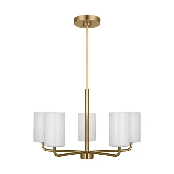 Collection: Rhett Rooms: Dining Room, Entry Room/Hallway, Living Room Finish: Satin Brass Glass: Clear outside / painted white inside Width: 24.00" Height: 14.13" Weight: 6.50 lb Wire: 72" Clear Silver Rod: (3) 12",(1) 6" Canopy: D:5.5'' H:0.875'' Round Number of Bulbs: 5 Maximum Wattage: 60.00 W Bulb Type: A19 Bulb Base: Medium Voltage: 120.00 V Material: Steel Country of Origin: Vietnam Safety Listing: cETL Safety Rating: Damp Title 24 Spec Sheet