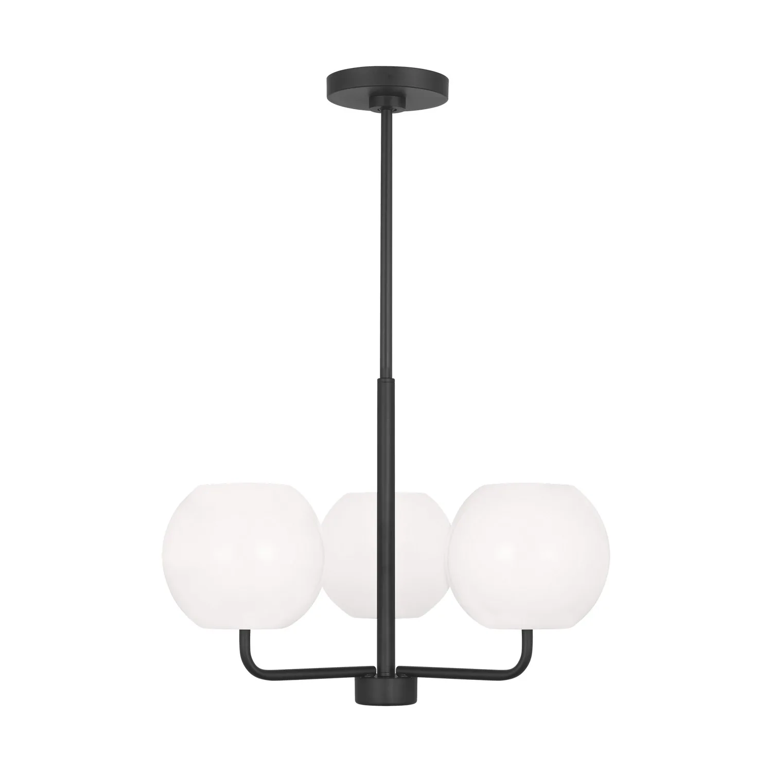 Rory 3-Light Chandelier in Midnight Black