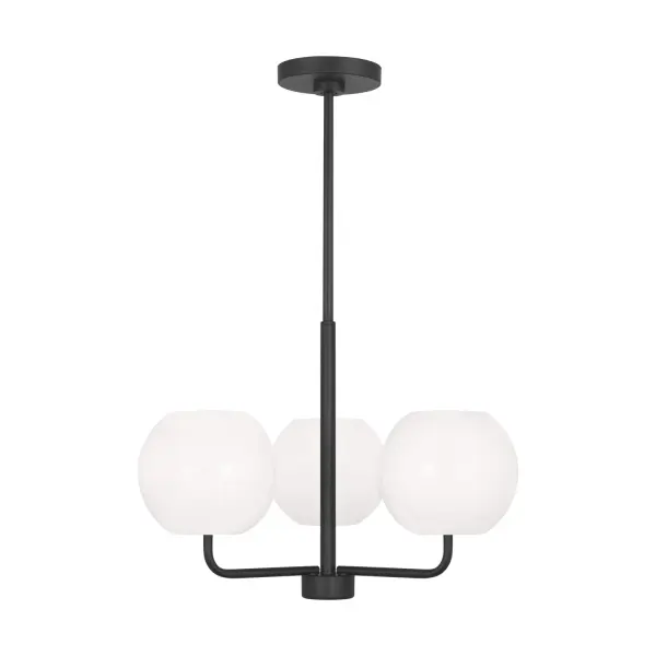 Collection: Rory Rooms: Dining Room, Entry Room/Hallway, Living Room Finish: Midnight Black Glass: Opal Width: 21.00" Height: 14.13" Weight: 5.60 lb Wire: 72" Black Rod: (3) 12",(1) 6" Canopy: D:5.5'' H:0.875'' Round Number of Bulbs: 3 Maximum Wattage: 60.00 W Bulb Type: A19 Bulb Base: Medium Voltage: 120.00 V Material: Steel Country of Origin: Vietnam Safety Listing: cETL Safety Rating: Damp Title 24 Spec Sheet