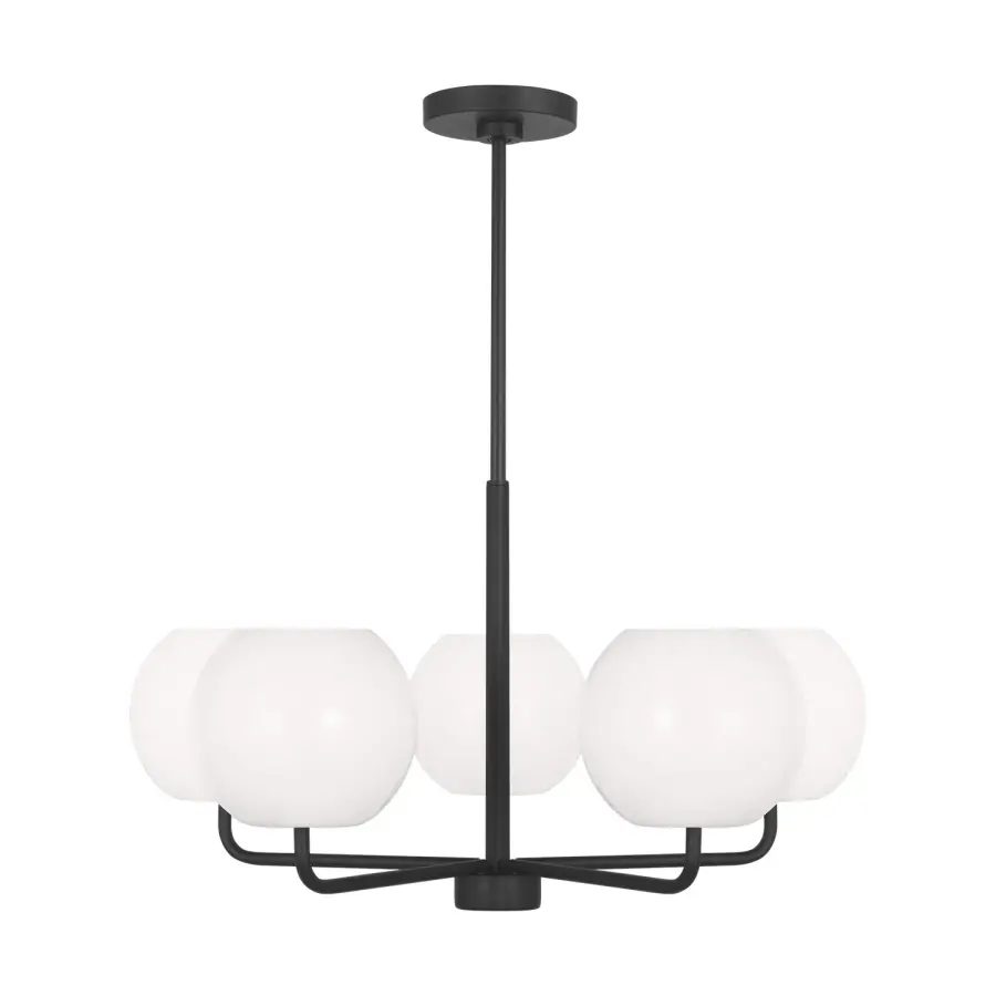 Rory 5-Light Chandelier in Midnight Black