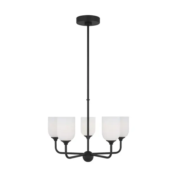 Collection: Emile Rooms: Dining Room, Entry Room/Hallway, Living Room Finish: Midnight Black Glass: Etched / White Inside Width: 20.00" Height: 17.25" Weight: 8.00 lb Wire: 72" Black Rod: (3) 12",(1) 6" Canopy: D:5.5'' H:1'' Round Number of Bulbs: 5 Maximum Wattage: 60.00 W Bulb Type: A19 Bulb Base: Medium Voltage: 120.00 V Material: Steel Country of Origin: China Safety Listing: cETL Safety Rating: Damp Title 24 Spec Sheet Instructions