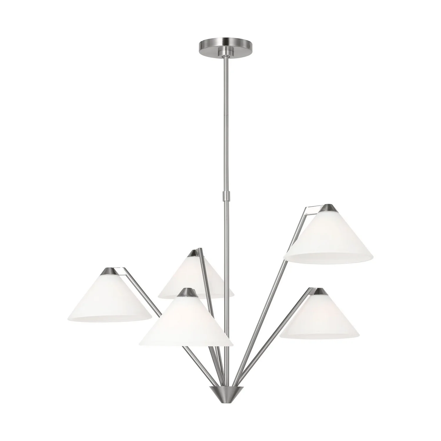 Werley Chandelier in Brushed Nickel