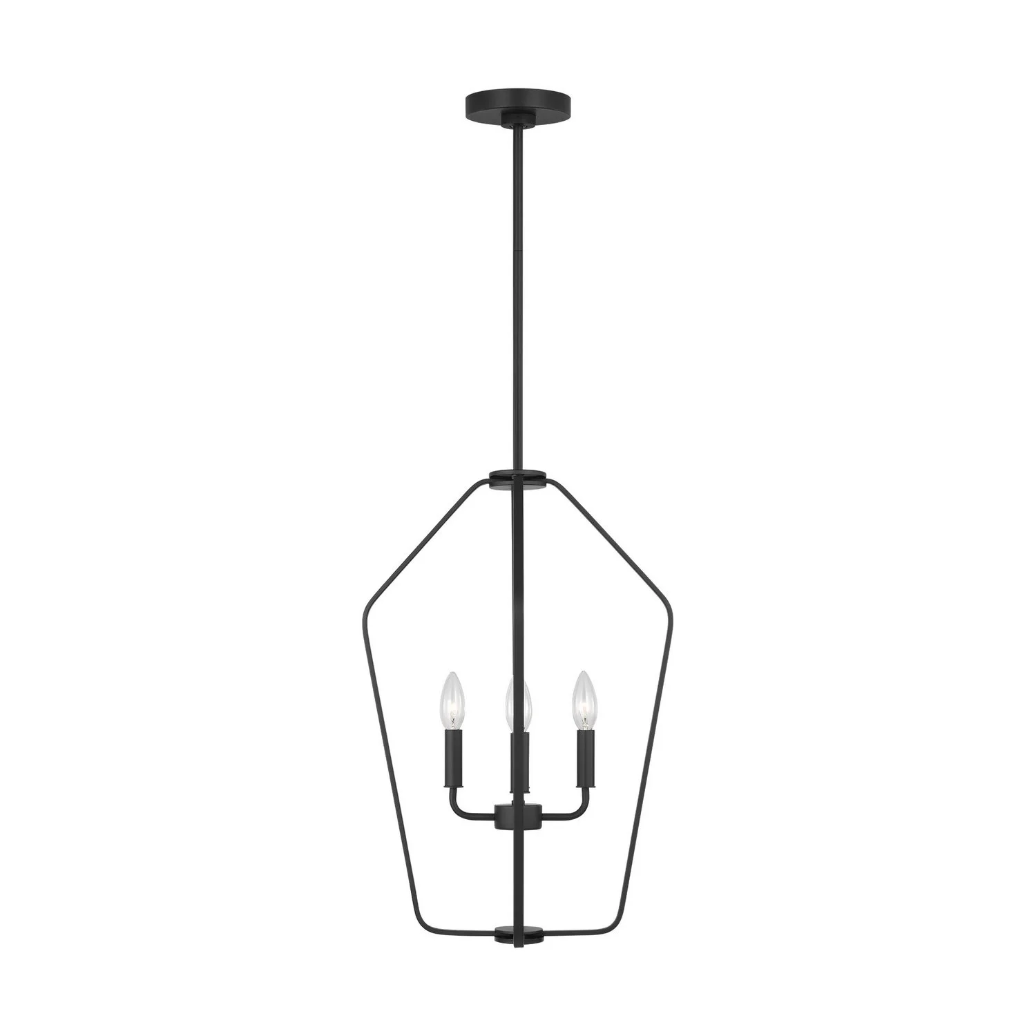 Kennan Four Light Chandelier in Midnight Black