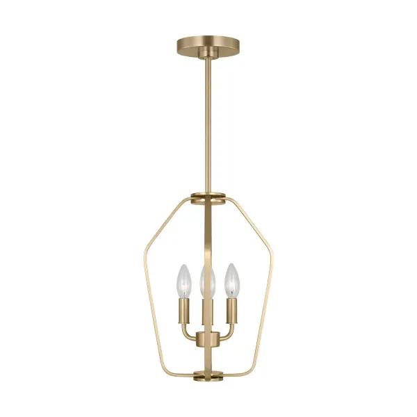 Collection: Kennan Rooms: Dining Room,Entry Room/Hallway,Living Room Finish: Satin Brass Width: 11.00" Height: 15.00" Length: 11.00" Weight: 4.62 lb Wire: 120" Clear Silver Rod: (3) 12",(1) 6" Canopy: D:5'',H:.125'',Round Number of Bulbs: 3 Maximum Wattage: 60.00 W Bulb Type: B10 Torpedo Bulb Base: Candelabra Voltage: 120.00 V Material: Steel Country of Origin: Vietnam Safety Listing: cETL Safety Rating: Damp Title 24 Spec Sheet Instructions