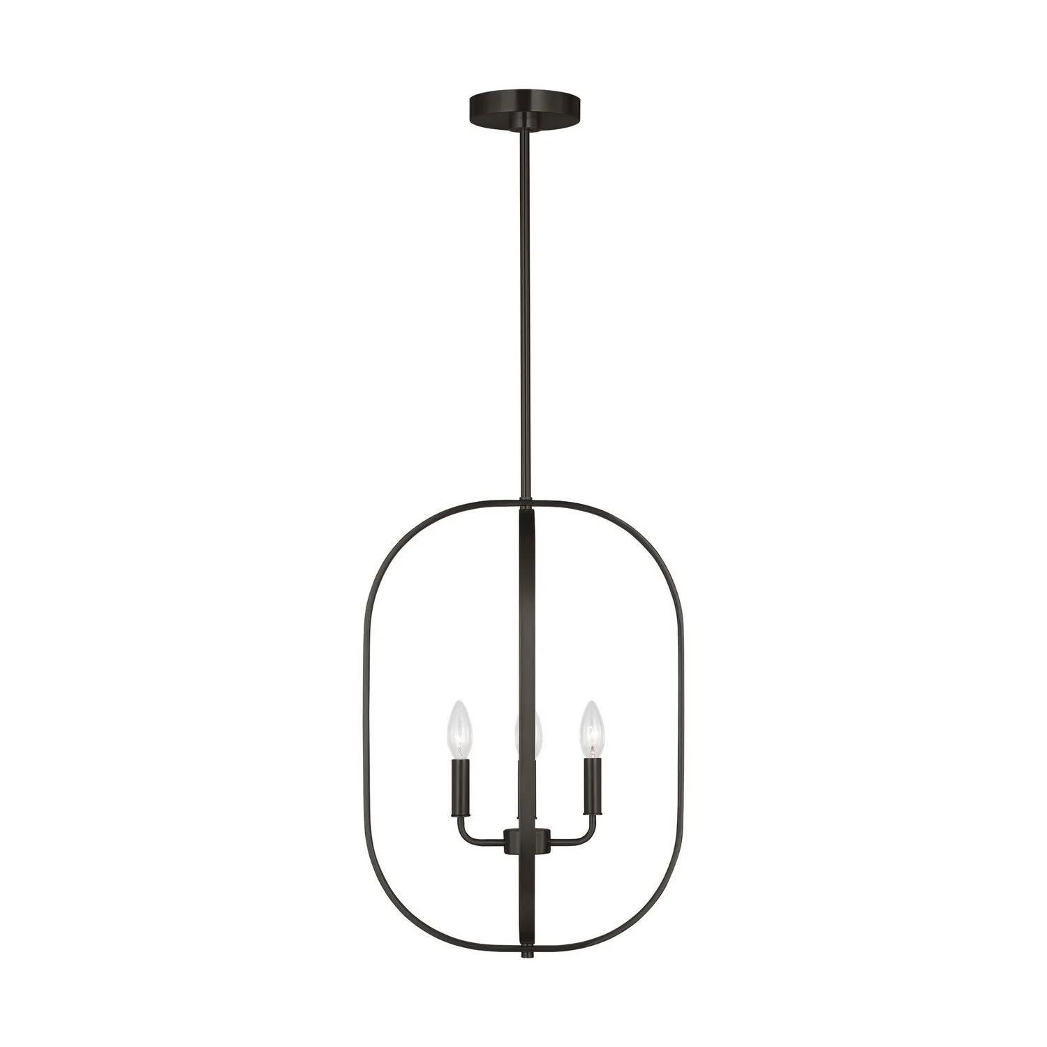 Loretto Four Light Chandelier in Midnight Black