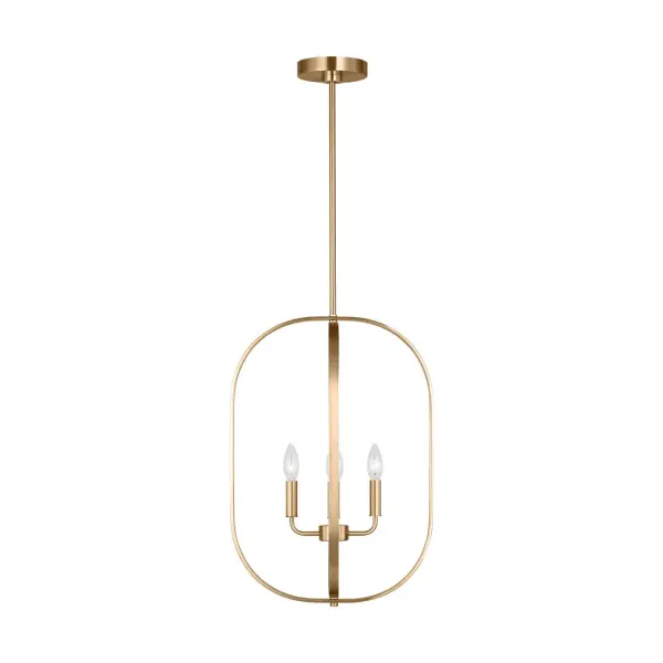 Collection: Loretto Rooms: Dining Room,Entry Room/Hallway,Living Room Finish: Satin Brass Width: 15.75" Height: 23.00" Length: 15.75" Weight: 5.50 lb Wire: 120" Clear Silver Rod: (3) 12",(1) 6" Canopy: D:5'',H:0.875'', Round Number of Bulbs: 4 Maximum Wattage: 60.00 W Bulb Type: B10 Torpedo Bulb Base: Candelabra Voltage: 120.00 V Material: Steel Country of Origin: Vietnam Safety Listing: cETL Safety Rating: Damp Title 24 Spec Sheet Instructions