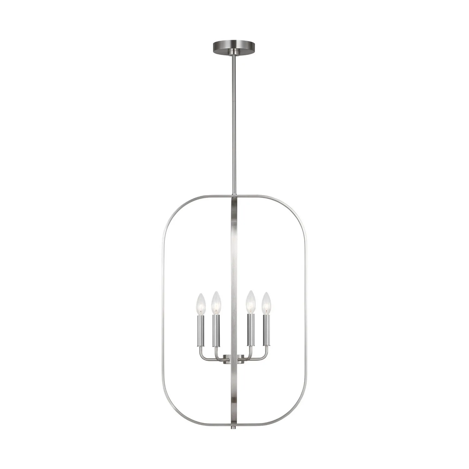 Loretto Six Light Chandelier in Brushed Nickel