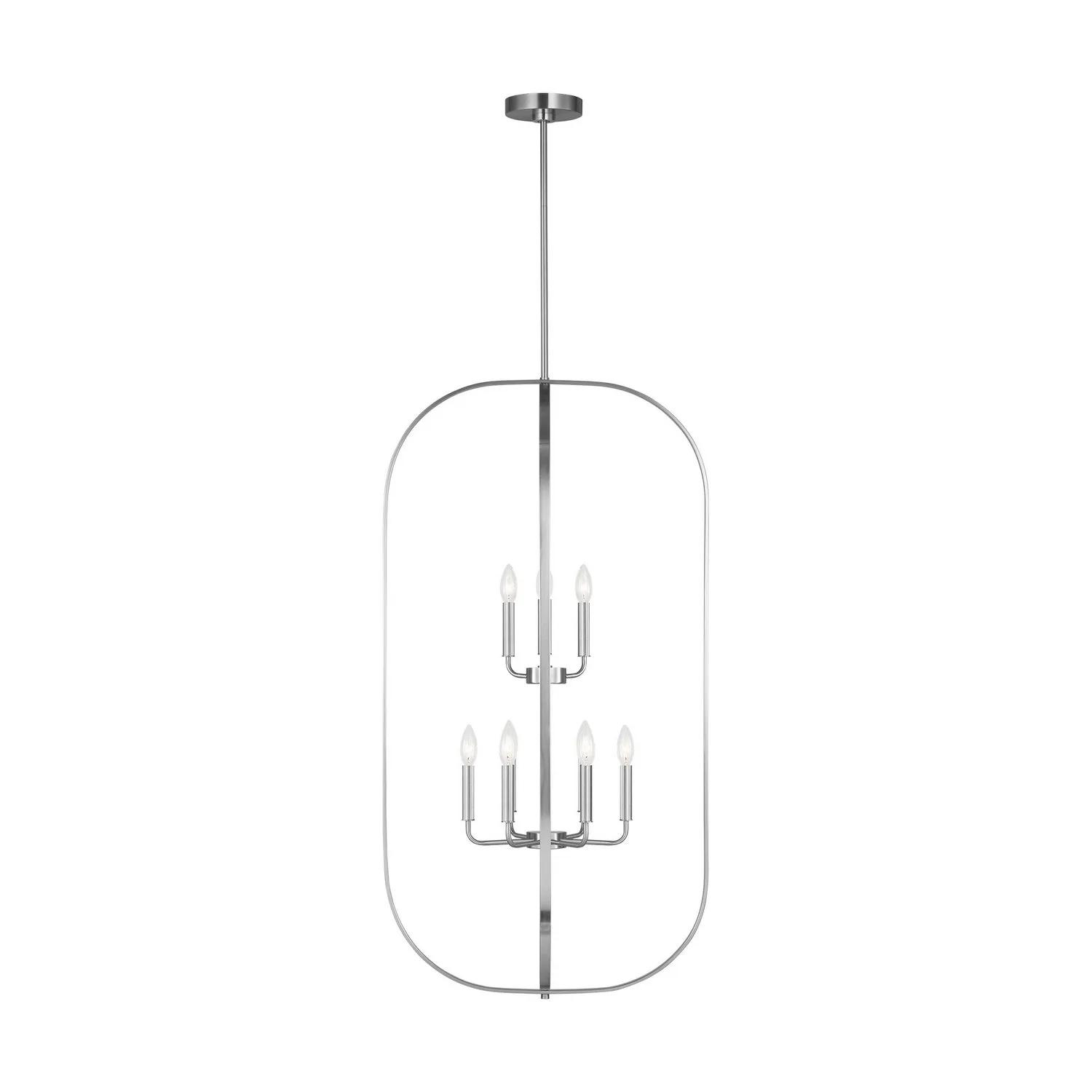 Loretto Nine Light Chandelier in Brushed Nickel