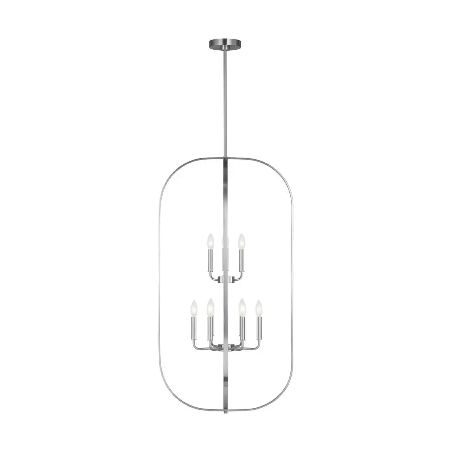 Loretto 9-Light Chandelier in Brushed Nickel