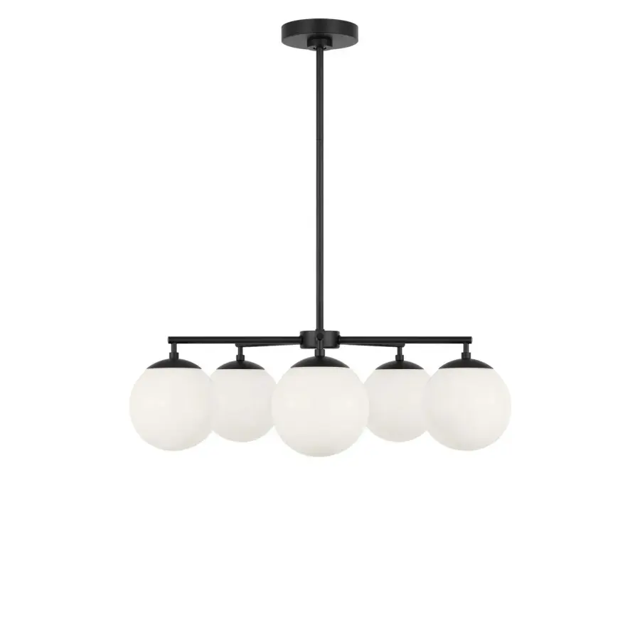 Nube 5-Light Chandelier in Midnight Black