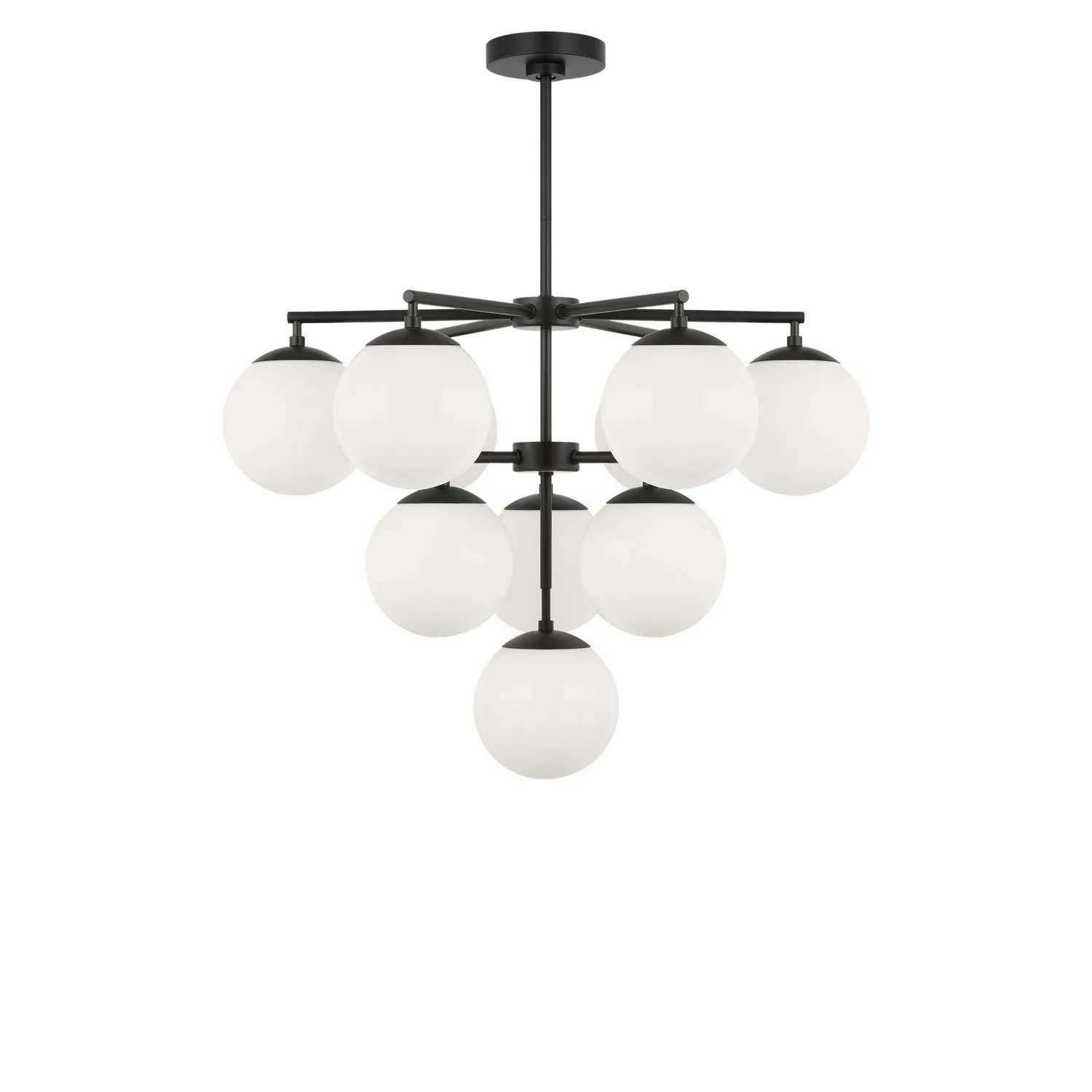 Nube 10-Light Chandelier in Midnight Black