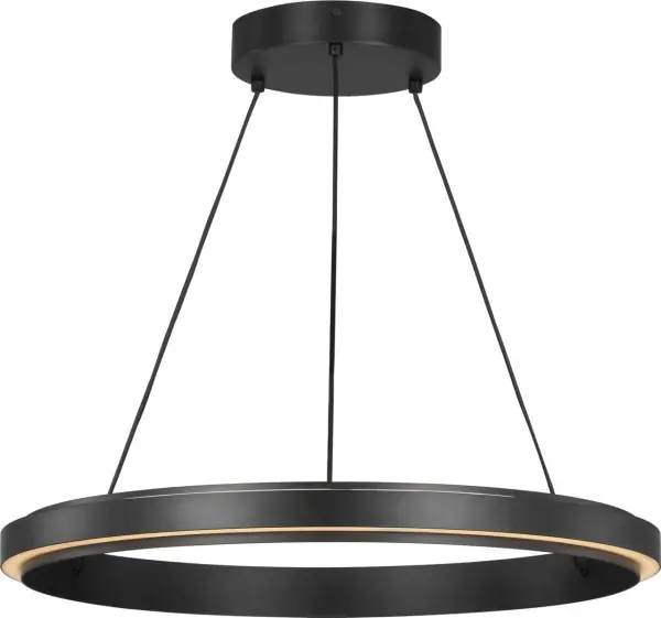 Aro LED Chandelier in Midnight Black