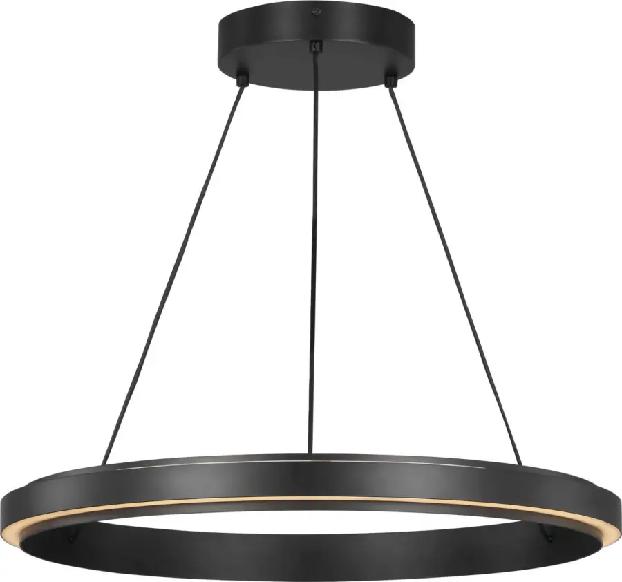 Aro LED Chandelier in Midnight Black