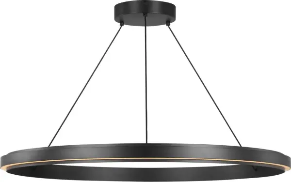 Aro LED Chandelier in Midnight Black