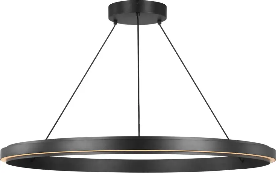 Aro LED Chandelier in Midnight Black