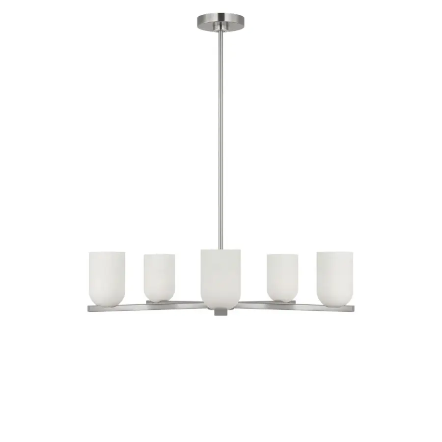 Neblina 5-Light Chandelier in Brushed Nickel