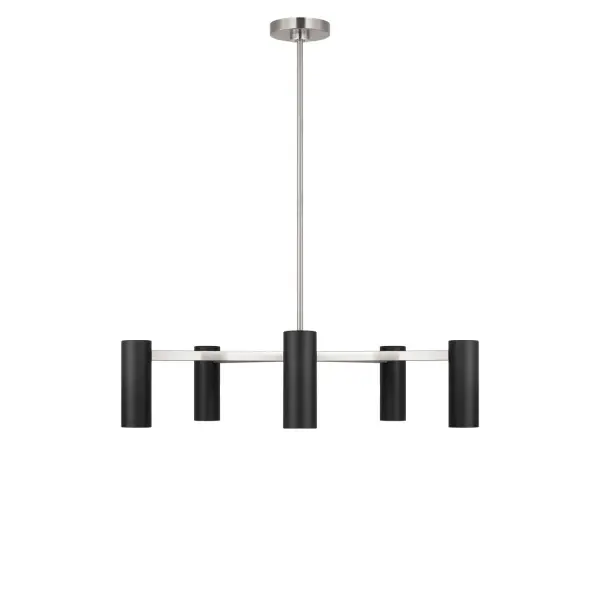 Collection: Zentro Rooms: Dining Room, Entry Room/Hallway, Kitchen Finish: Brushed Nickel Glass: Metal Shade Width: 29.00" Height: 6.75" Length: 29.00" Weight: 7.00 lb Rod: (3) 6", (1) 12" Canopy: D:5" H:0.88" Round Bulbs Included Number of Bulbs: 5 Bulb Type: B11 Bulb Base: E12 Color Temperature: 3000 K CRI: 90 Voltage: 120.00 V Material: Steel Country of Origin: Vietnam Safety Listing: ETL Safety Rating: DAMP
