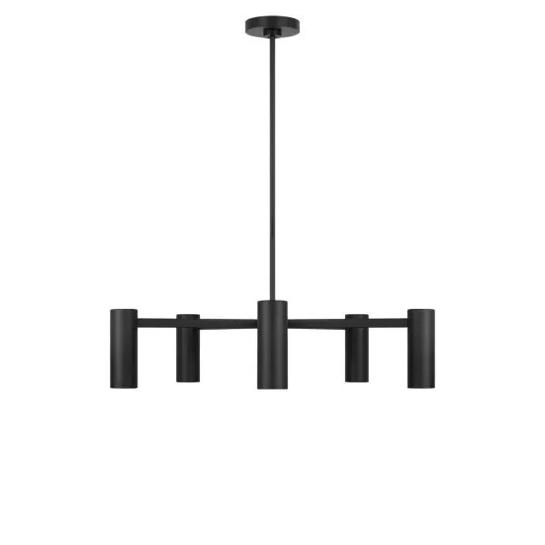 Collection: Zentro Rooms: Dining Room, Entry Room/Hallway, Kitchen Finish: Midnight Black Glass: Metal Shade Width: 29.00" Height: 6.75" Length: 29.00" Weight: 7.00 lb Rod: (3) 6", (1) 12" Canopy: D:5" H:0.88" Round Bulbs Included Number of Bulbs: 5 Bulb Type: B11 Bulb Base: E12 Color Temperature: 3000 K CRI: 90 Voltage: 120.00 V Material: Steel Country of Origin: Vietnam Safety Listing: ETL Safety Rating: DAMP