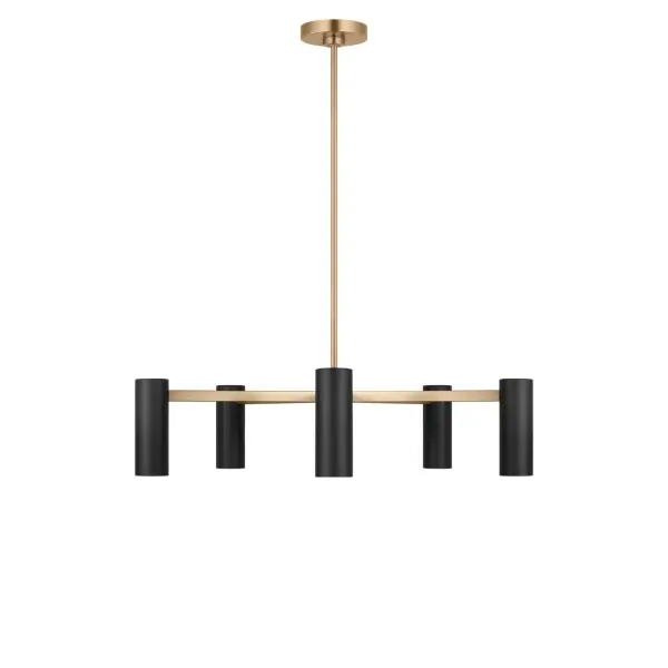 Collection: Zentro Rooms: Dining Room, Entry Room/Hallway, Kitchen Finish: Satin Brass Glass: Metal Shade Width: 29.00" Height: 6.75" Length: 29.00" Weight: 7.00 lb Rod: (3) 6", (1) 12" Canopy: D:5" H:0.88" Round Number of Bulbs: 5 Maximum Wattage: 40.00 W Bulb Type: B11 Bulb Base: E12 Voltage: 120.00 V Material: Steel Country of Origin: Vietnam Safety Listing: ETL Safety Rating: DAMP Spec Sheet