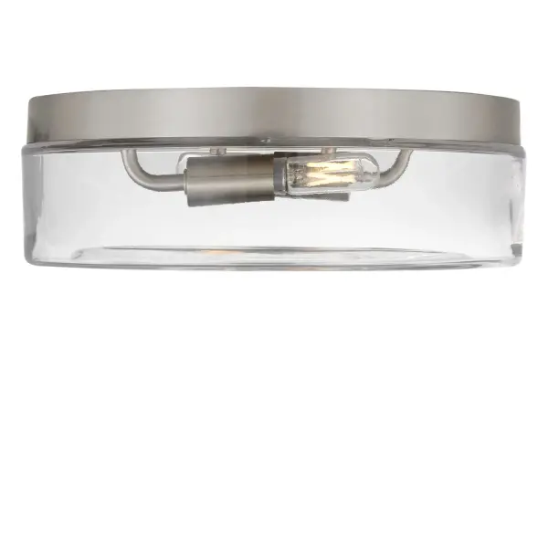 Two Light Flush Mount 60.00W/T6/E12/2700K/90CRI