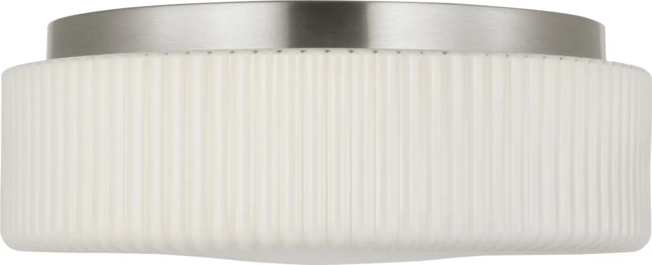 Axira Two Light Flush Mount in Brushed Nickel