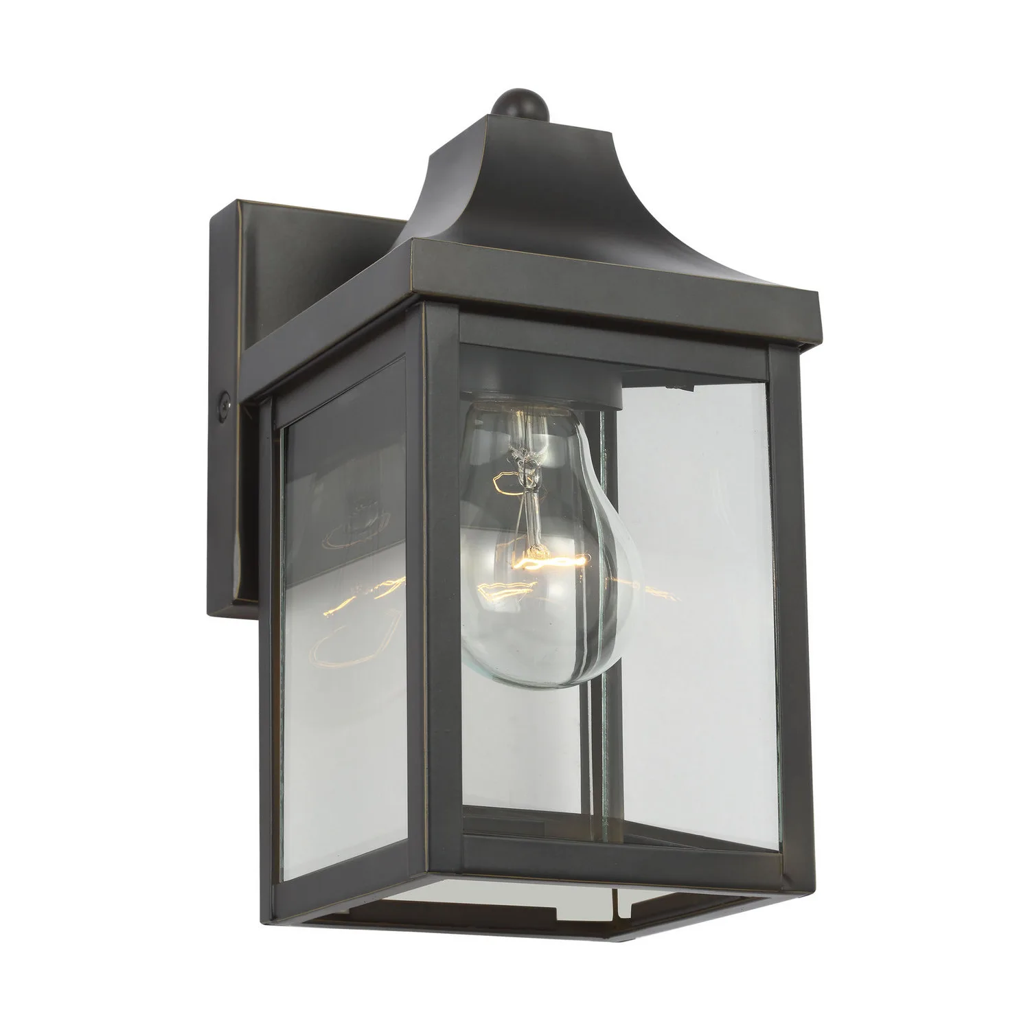 Saybrook One Light Outdoor Lantern in Antique Bronze