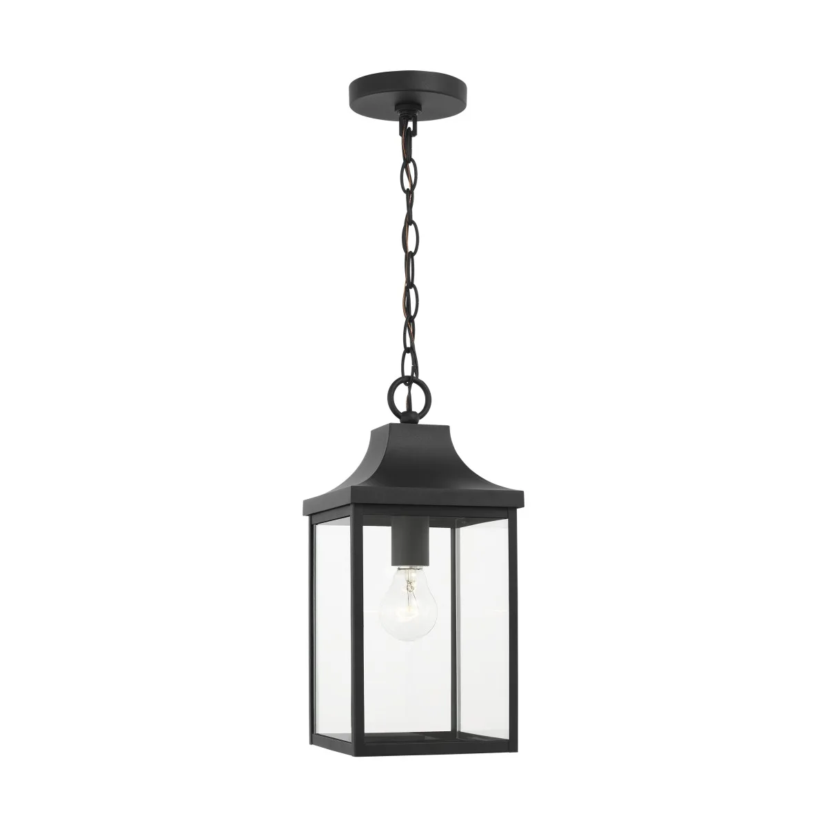 Saybrook One Light Outdoor Pendant in Textured Black