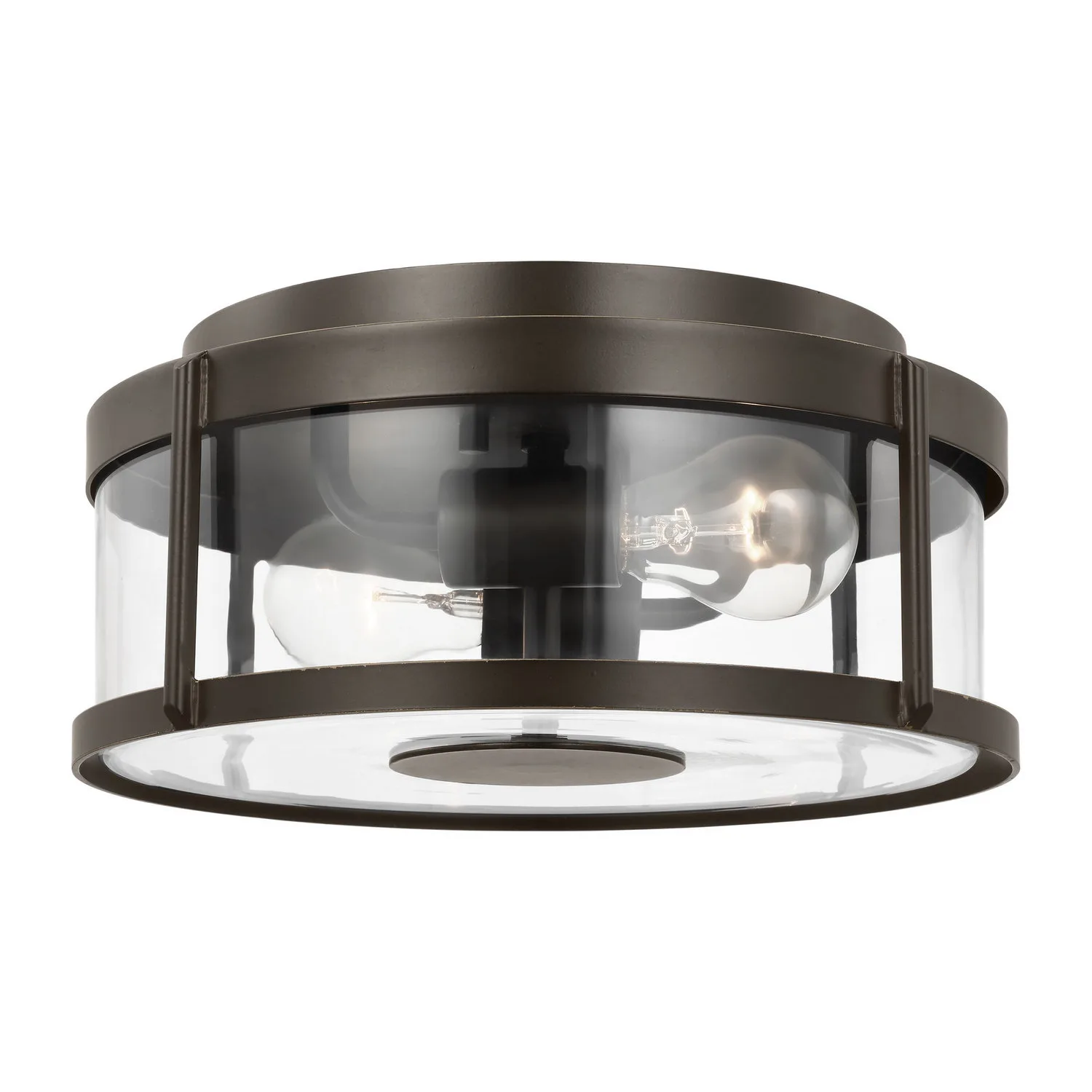 Luning Flush Mount in Antique Bronze