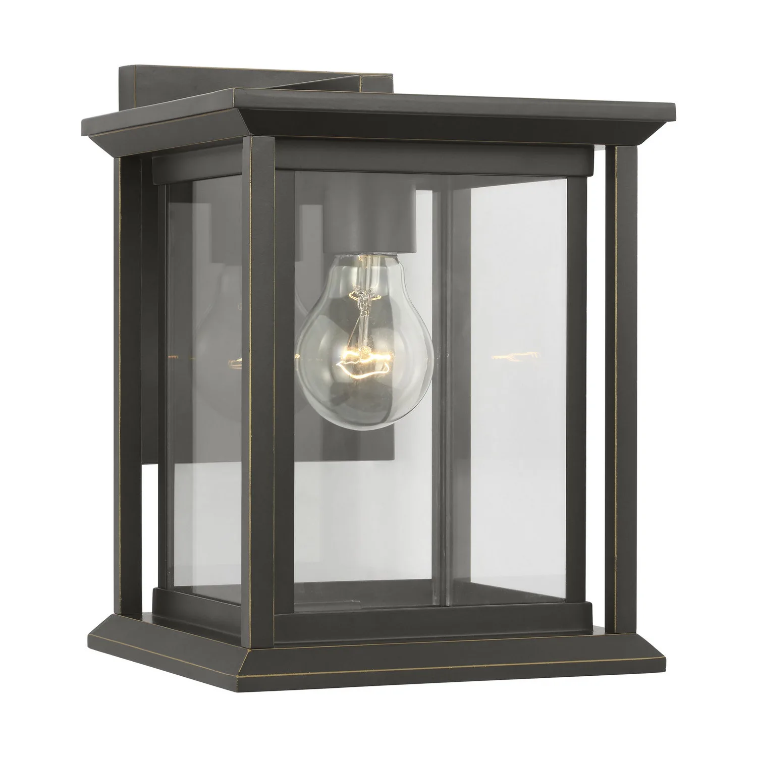 Audley Outdoor Wall Lantern in Antique Bronze