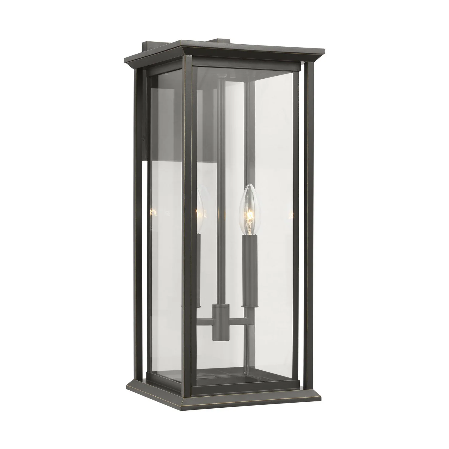 Audley Outdoor Wall Lantern in Antique Bronze