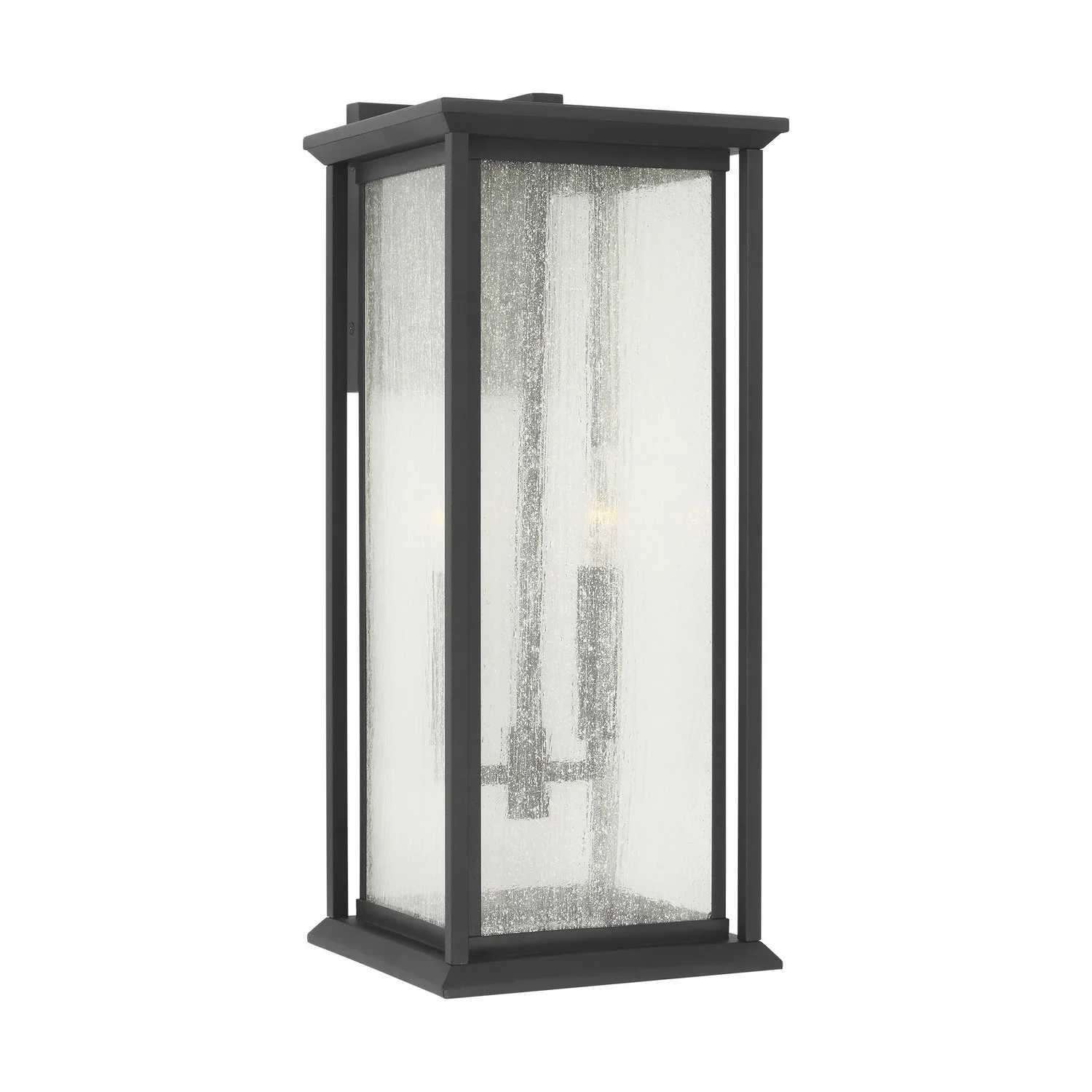 Audley Outdoor Wall Lantern in Textured Black