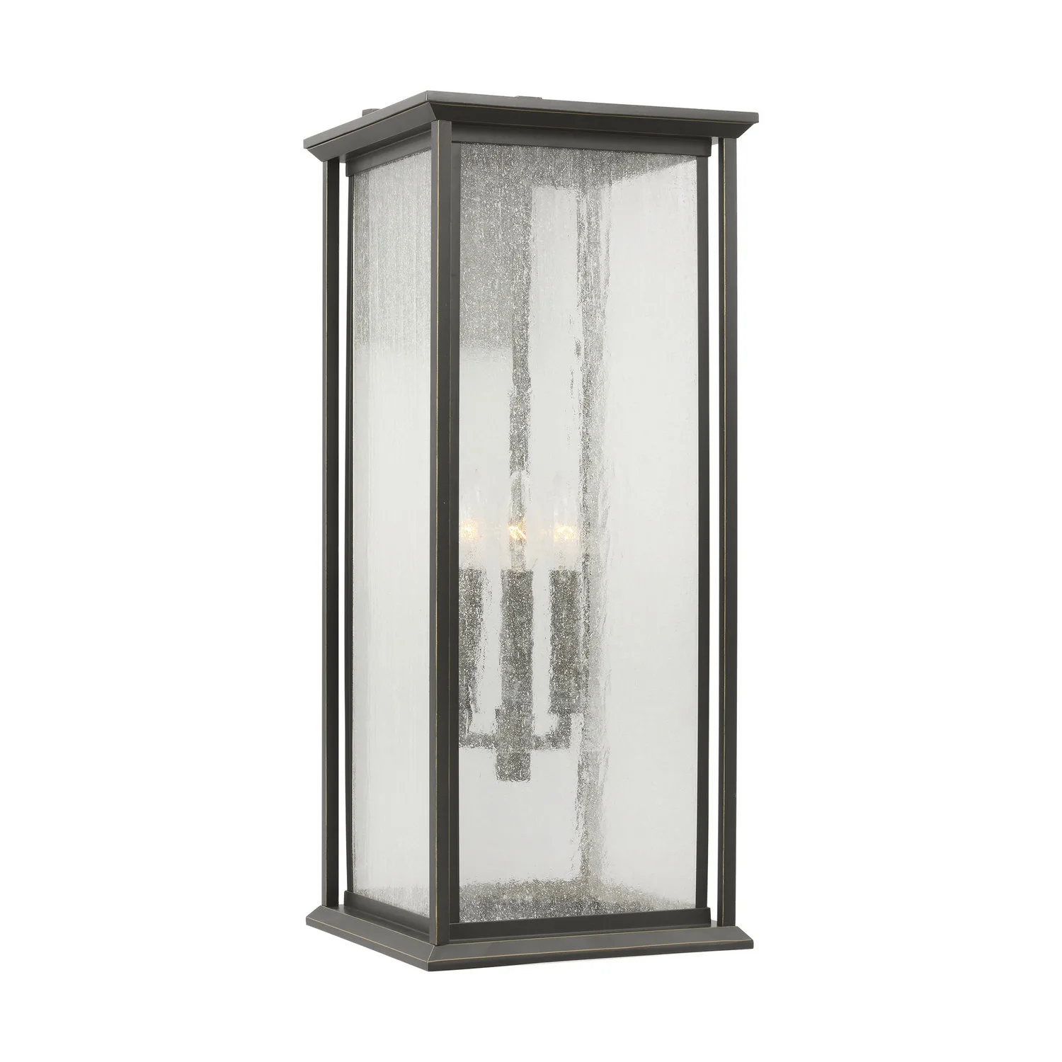 Audley 3-Light Outdoor Wall Lantern in Antique Bronze