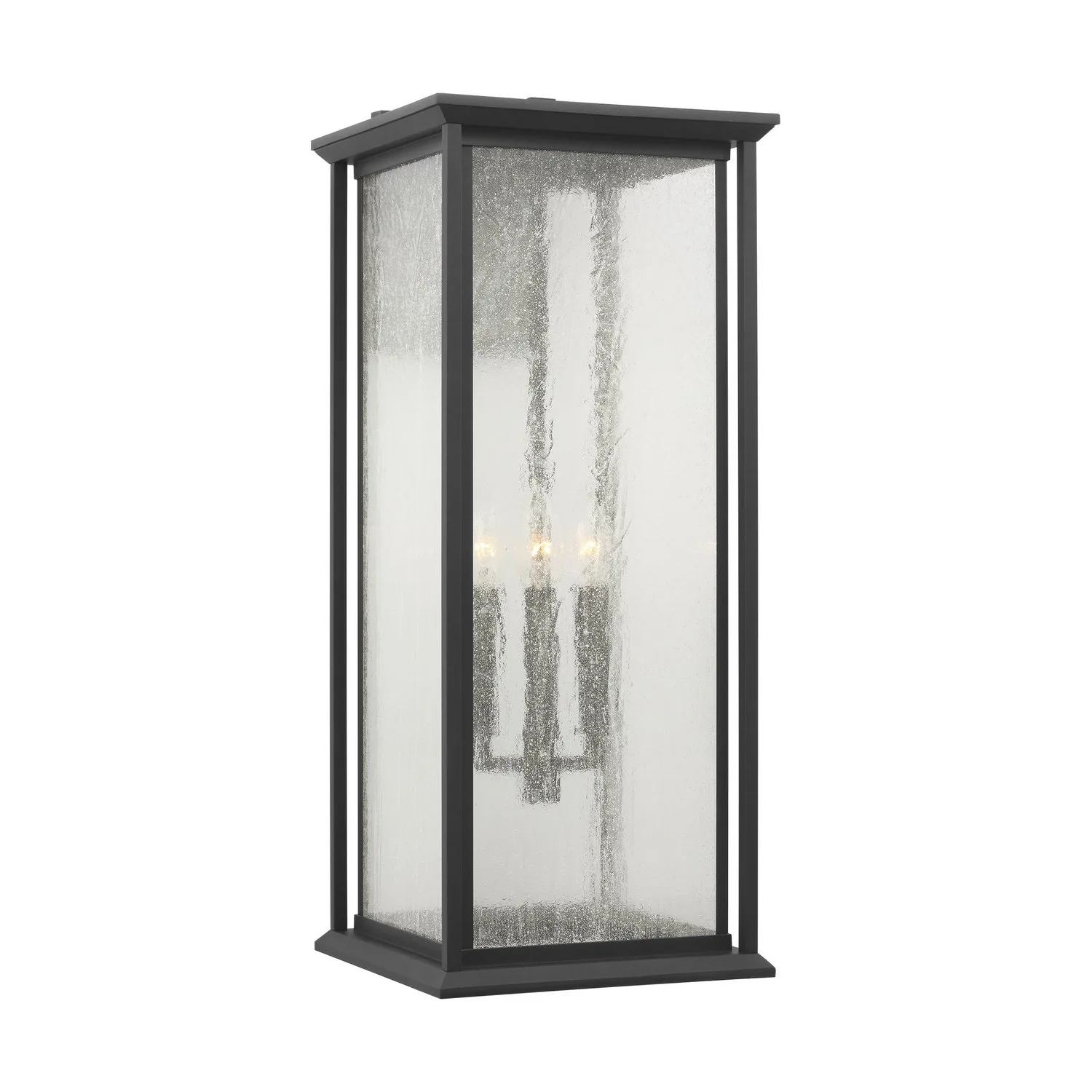 Audley Outdoor Lantern in Textured Black