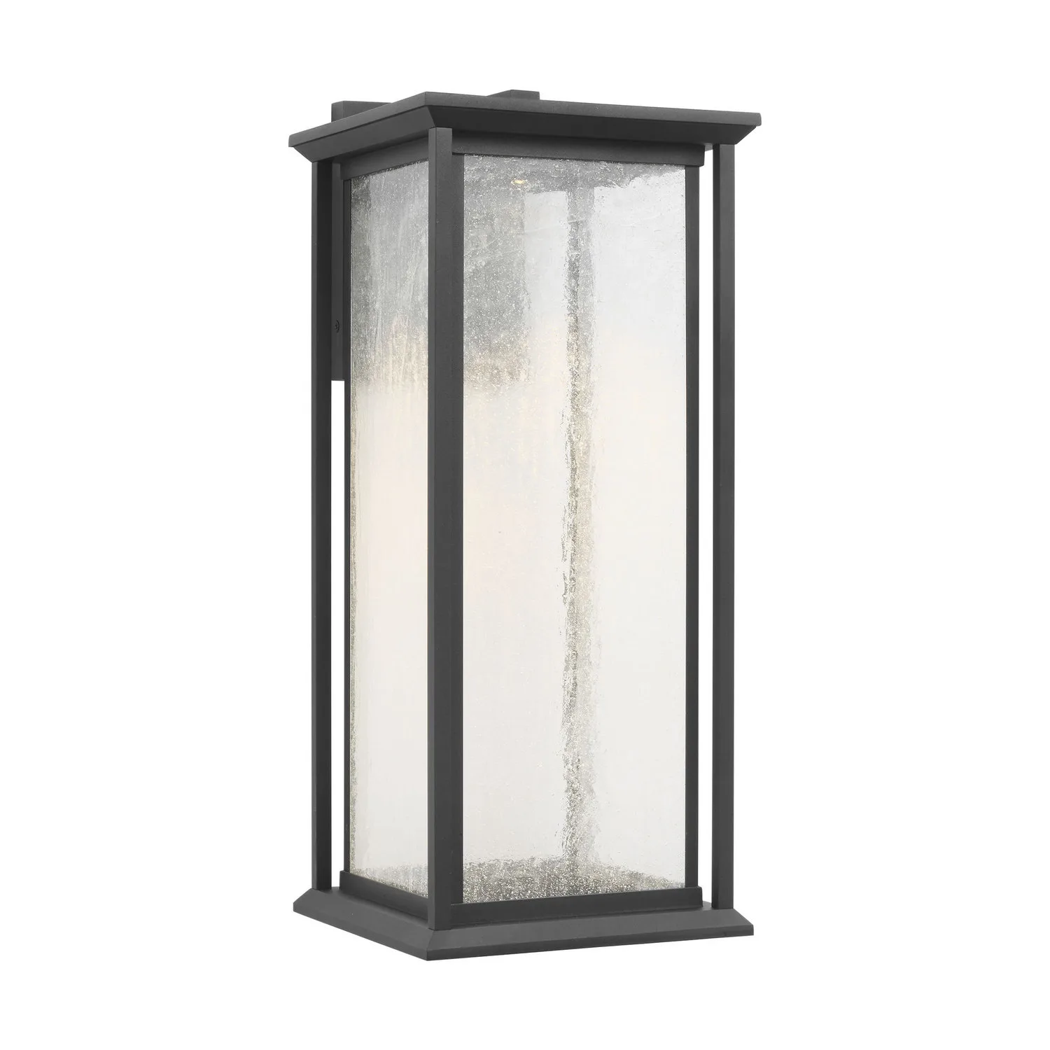 Audley Outdoor Wall Lantern in Textured Black