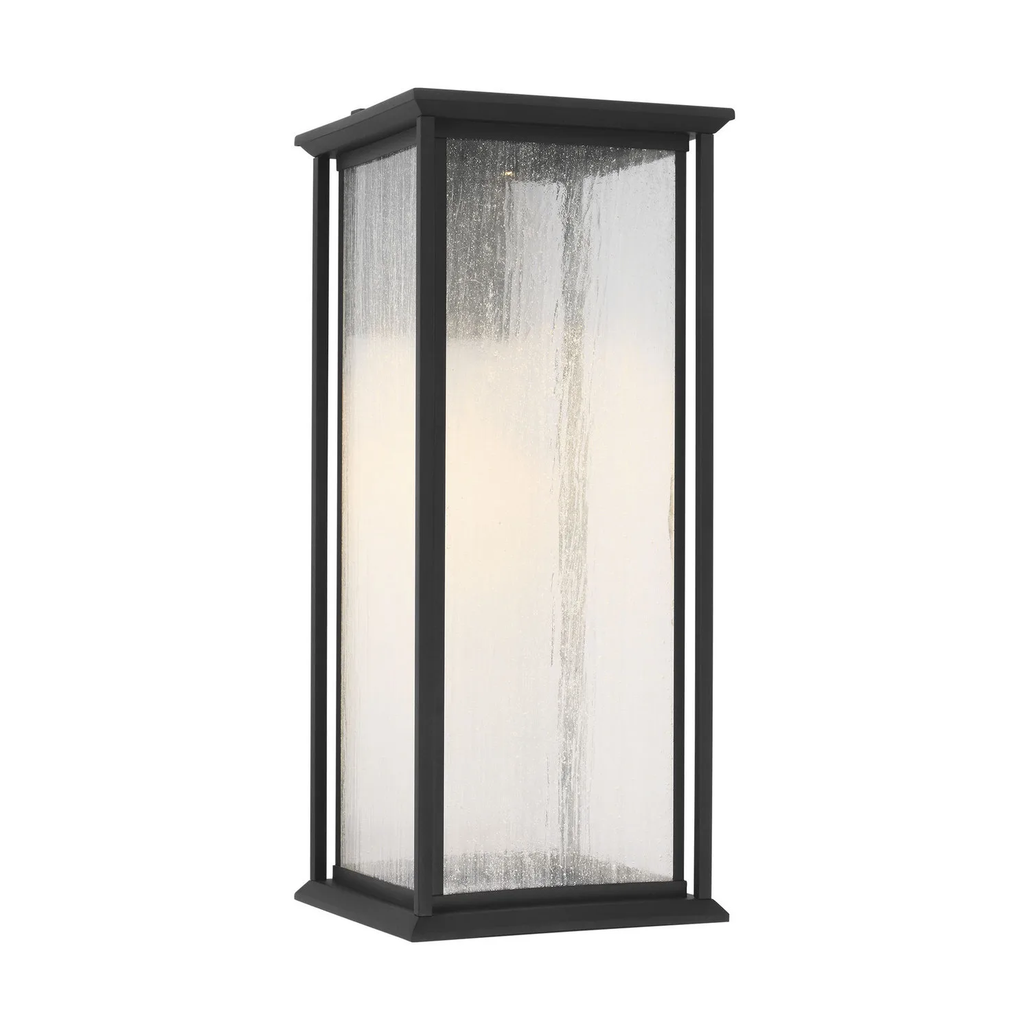 Audley Outdoor Wall Lantern in Textured Black