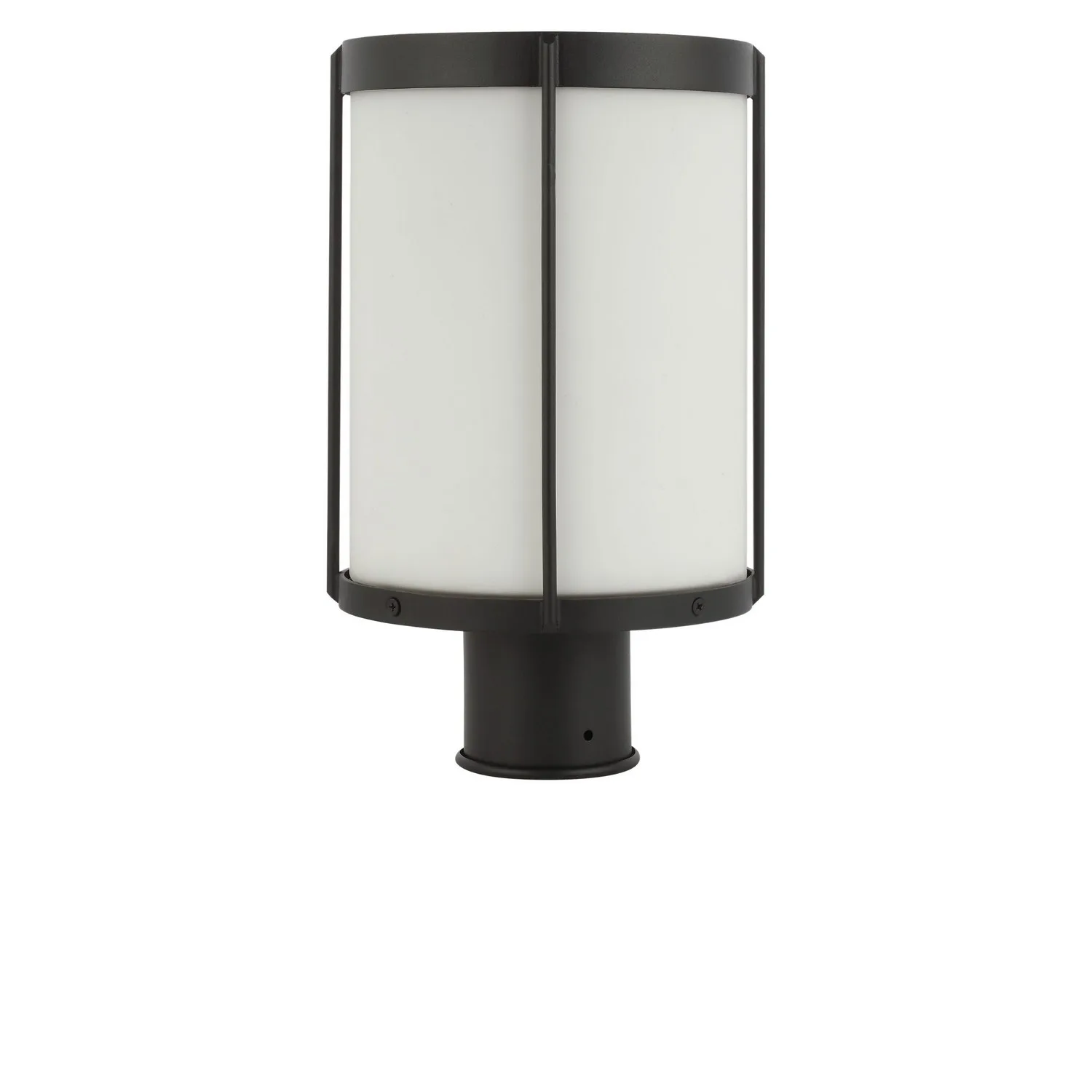 Luning One Light Outdoor Post Lantern in Textured Black