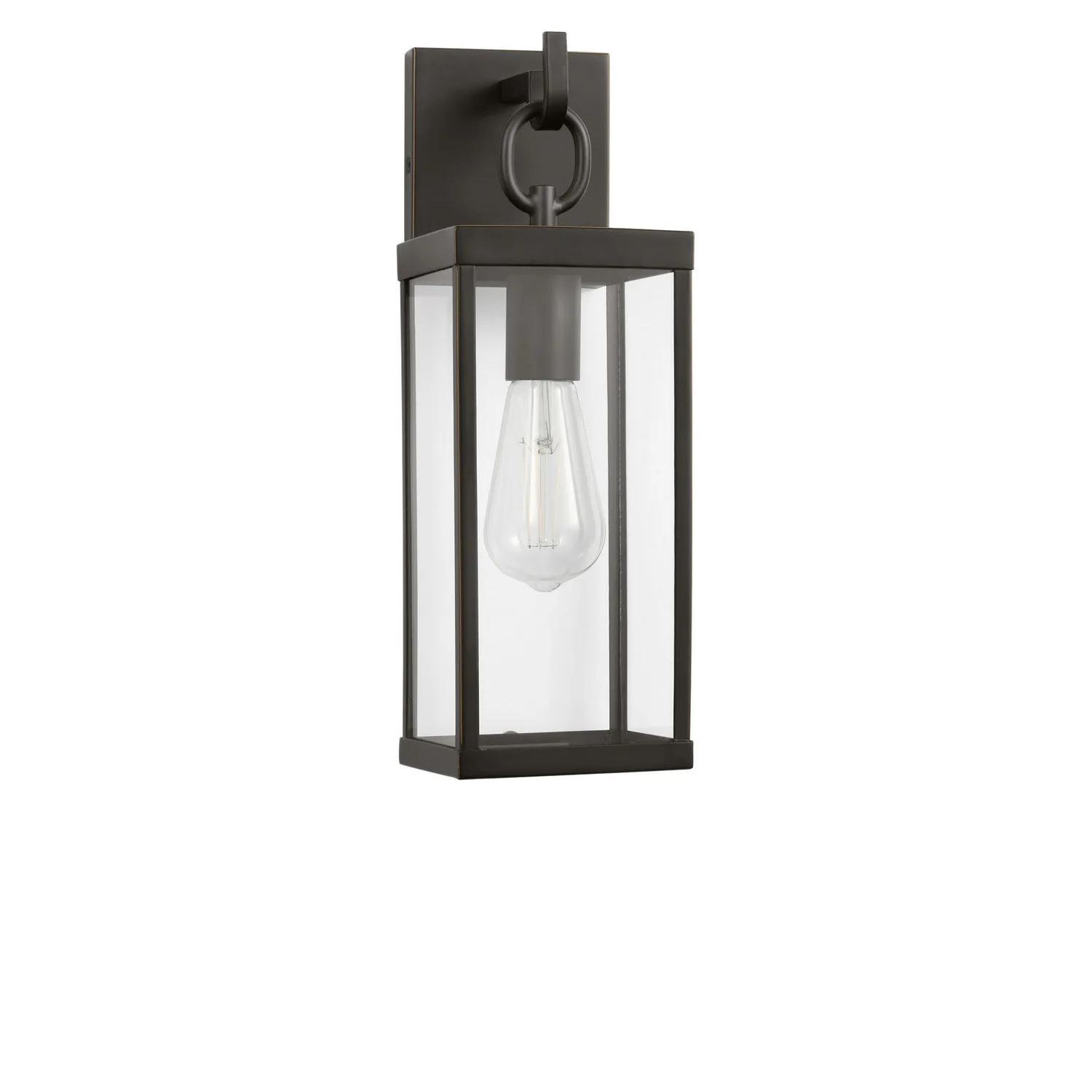 Rox One Light Outdoor Lantern in Antique Bronze