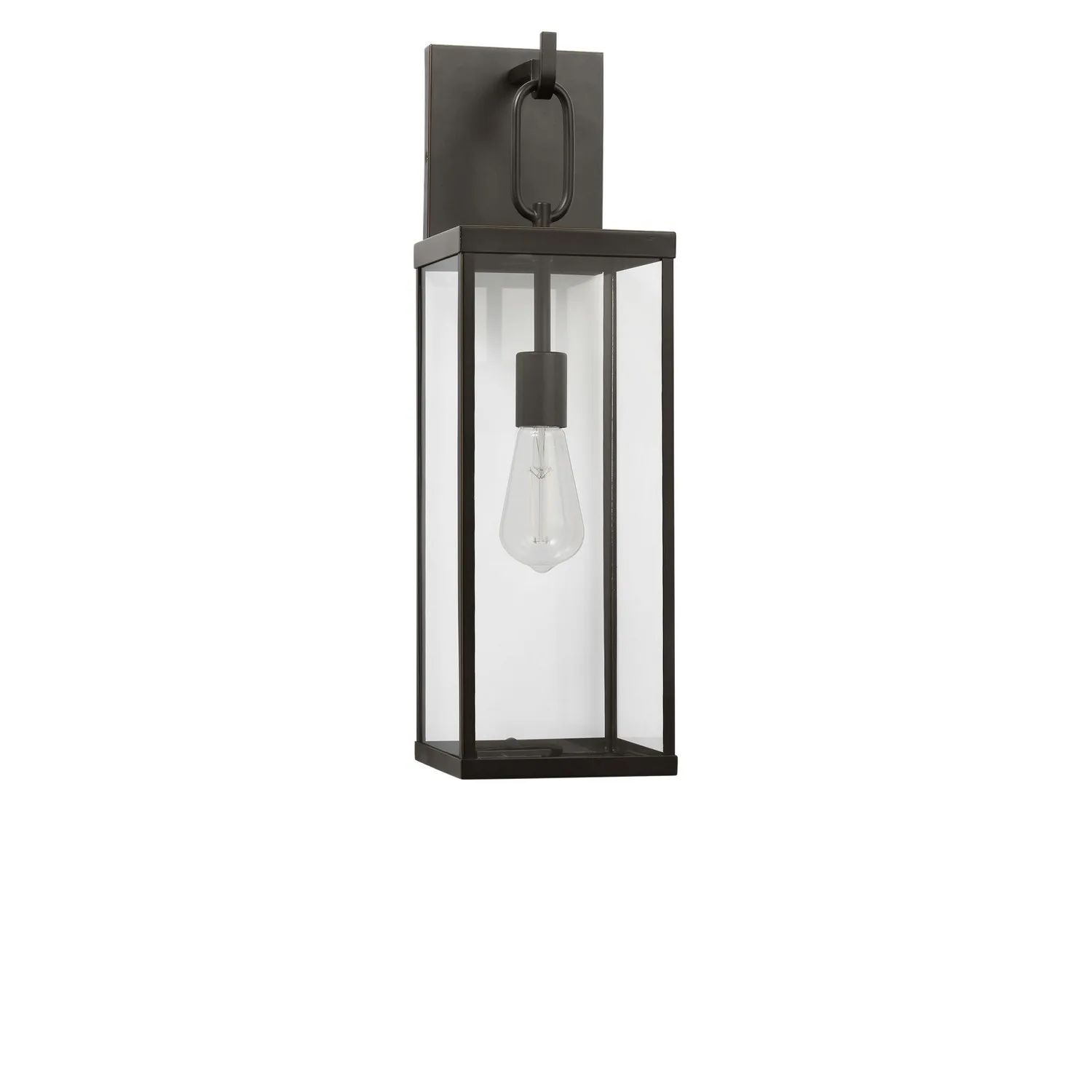 Rox One Light Outdoor Lantern in Antique Bronze