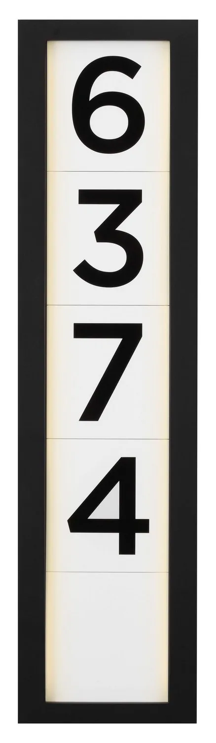 Address Light in White Plastic