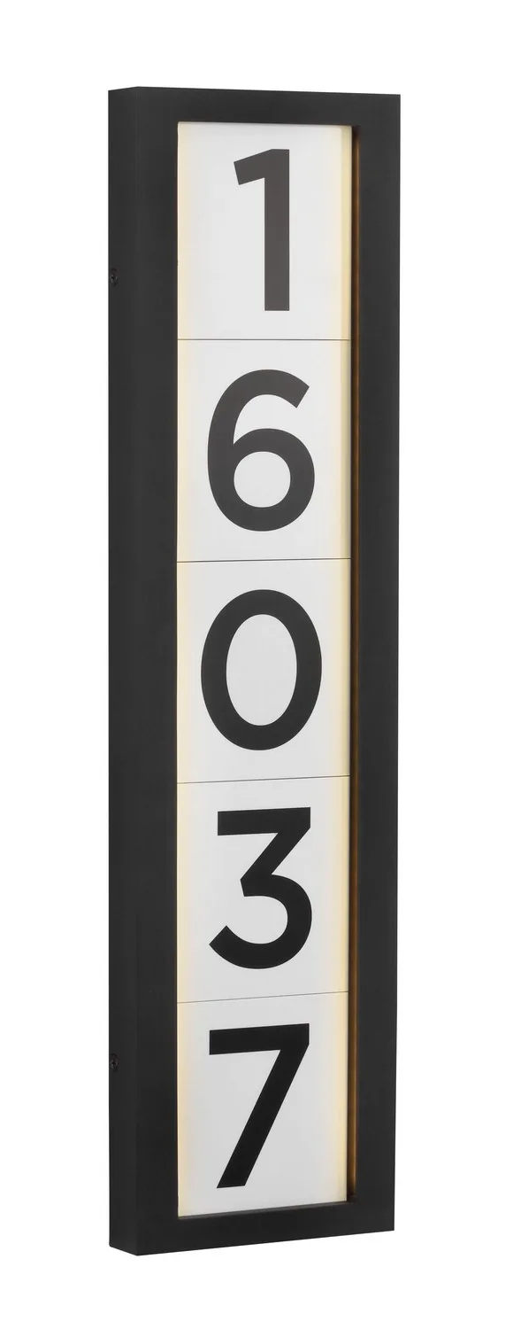 Address Light LED in Textured Black