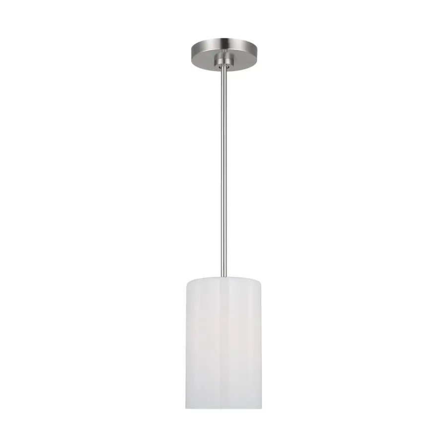 Rhett One Light Mini Pendant in Brushed Steel