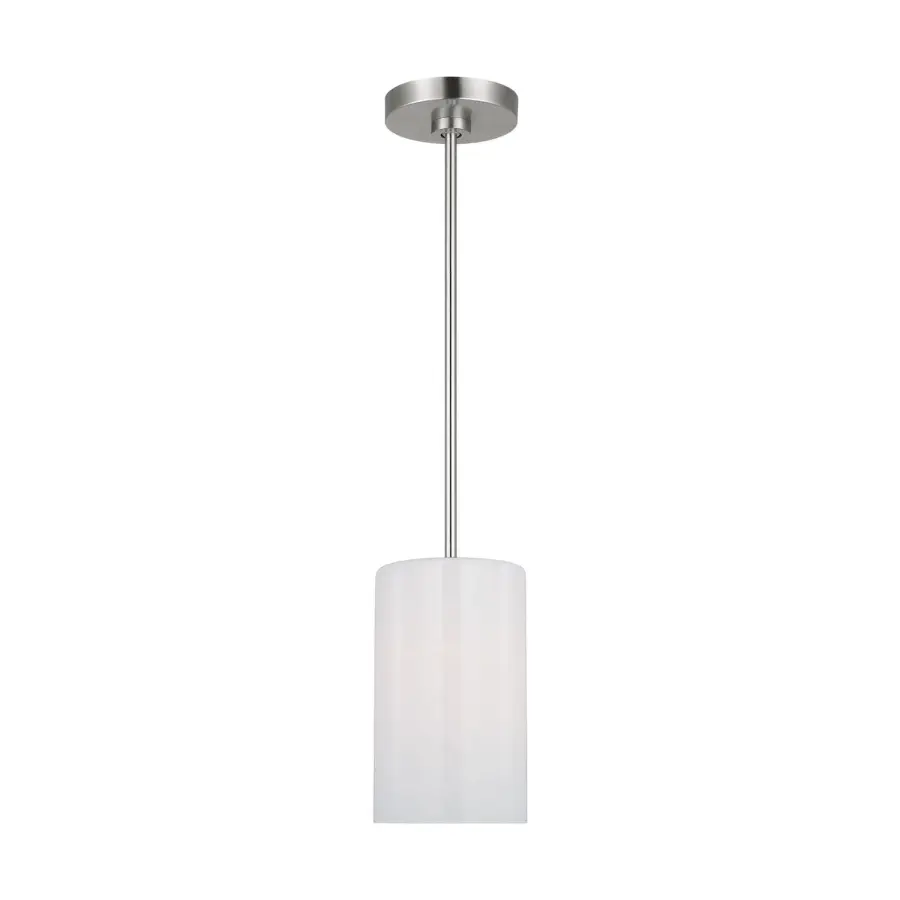 Rhett One Light Mini Pendant in Brushed Steel