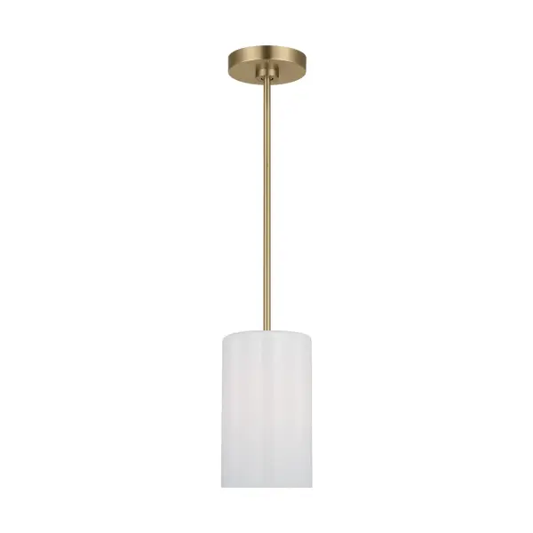 Collection: Rhett Rooms: Dining Room, Entry Room/Hallway, Kitchen Finish: Satin Brass Glass: Clear outside / painted white inside Width: 6.00" Height: 10.00" Weight: 3.00 lb Wire: 72" Clear Silver Rod: (3) 12",(1) 6" Canopy: D:5.5'' H:0.875'' Round Number of Bulbs: 1 Maximum Wattage: 60.00 W Bulb Type: A19 Bulb Base: Medium Voltage: 120.00 V Material: Steel Country of Origin: Vietnam Safety Listing: cETL Safety Rating: Damp Title 24 Spec Sheet