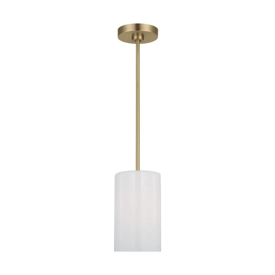 Rhett One Light Mini Pendant in Satin Brass