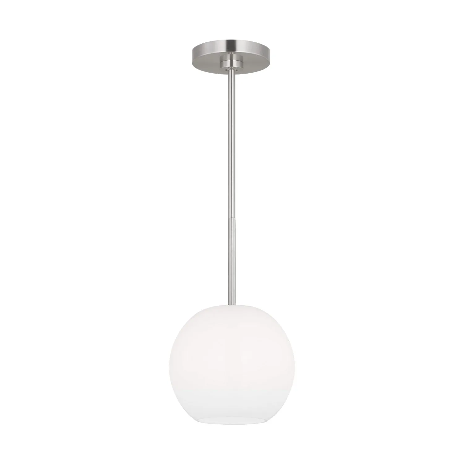 Rory One Light Mini Pendant in Brushed Steel