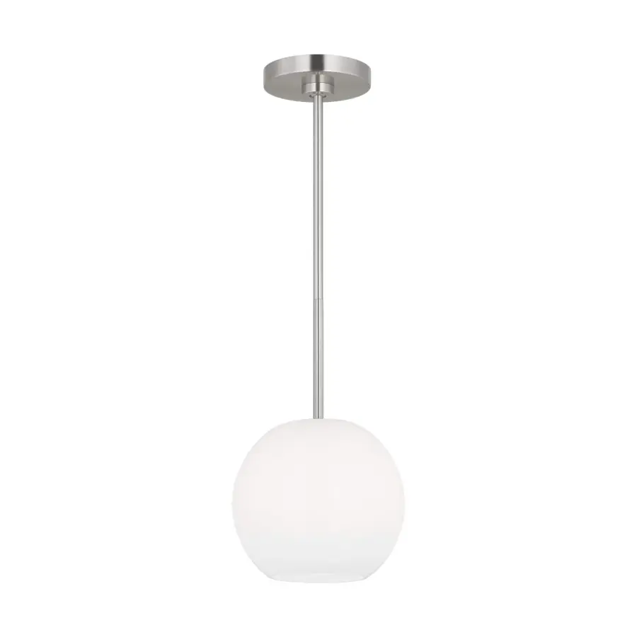 Rory One Light Mini Pendant in Brushed Steel